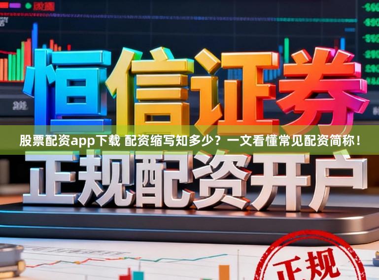 股票配资app下载 配资缩写知多少？一文看懂常见配资简称！