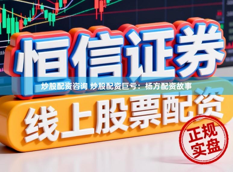 炒股配资咨询 炒股配资巨亏：杨方配资故事