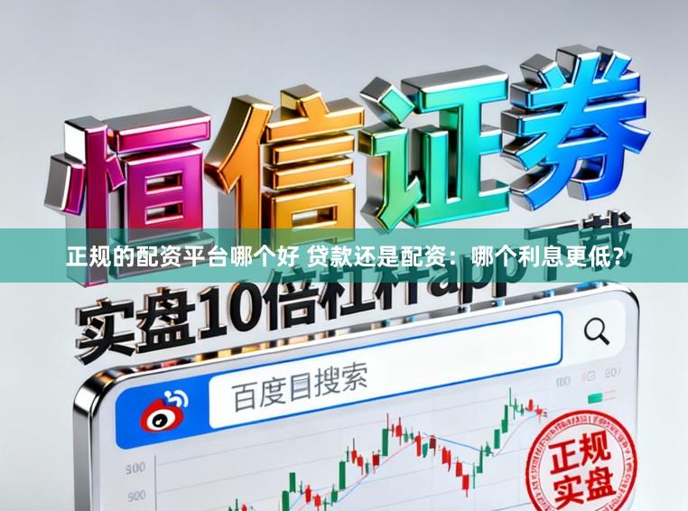 正规的配资平台哪个好 贷款还是配资：哪个利息更低？