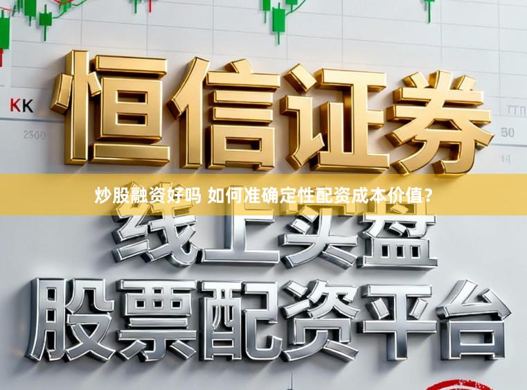炒股融资好吗 如何准确定性配资成本价值？